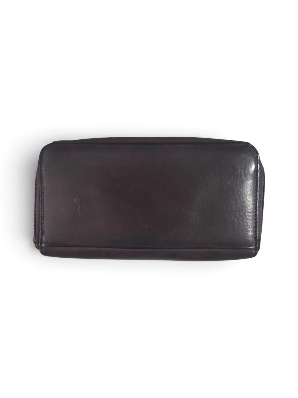 Vintage Rolfs Brown Cowhide Leather Organizer/ Wallet Accordion Style